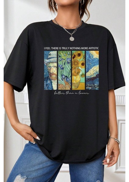 Unisex Artistic Baskılı Baskılı Tasarım Tshirt