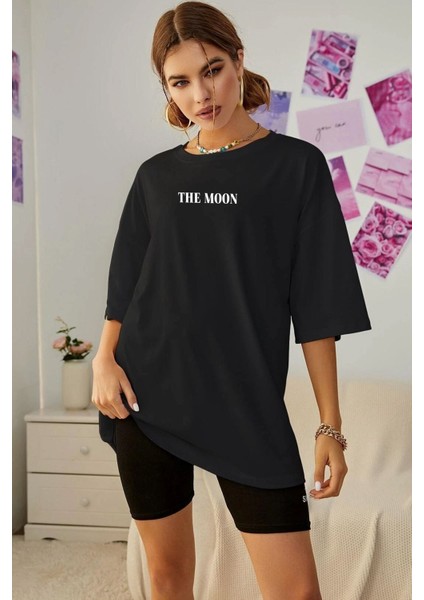 Unisex The Moon Baskılı Kısa Kol T-Shirt fiyatları