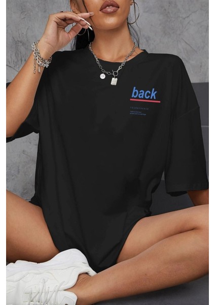 Unisex Back Baskılı Tasarım Kısa Kol Tshirt fiyatları