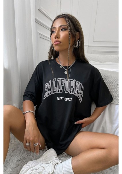 Unisex California West Coast Baskılı Tasarım Tshirt fiyatları