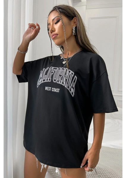 Unisex California West Coast Baskılı Tasarım Tshirt modelleri