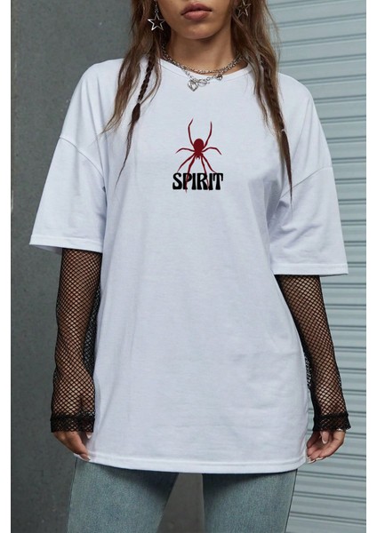 Unisex Spirit Baskılı Tasarım Tshirt fiyatları