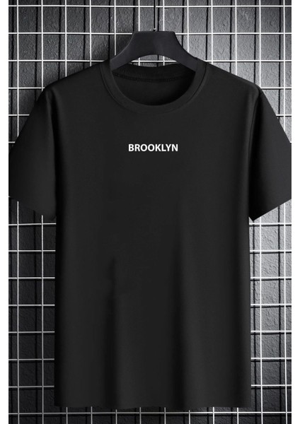 Unisex Brooklyn Baskılı Tasarım Tshirt