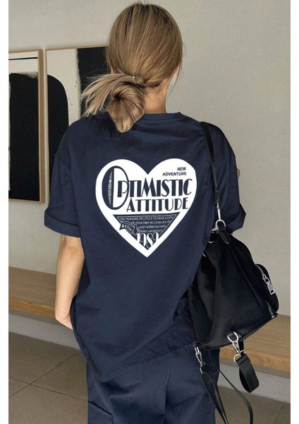 Unisex Optimistic Baskılı Tasarım Tshirt fırsatları