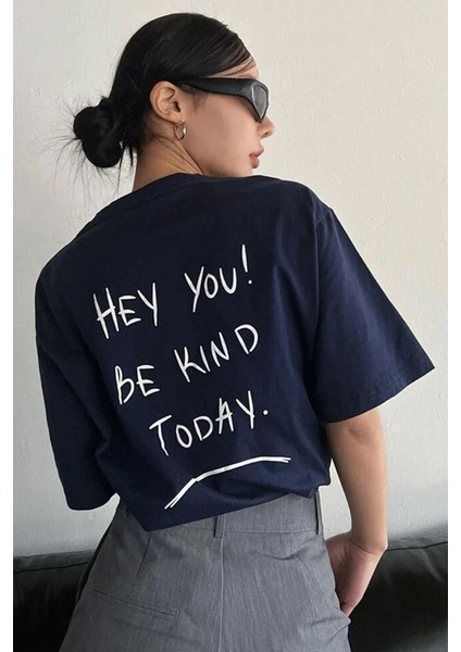 Unisex Hey You Baskılı Tasarım Tshirt