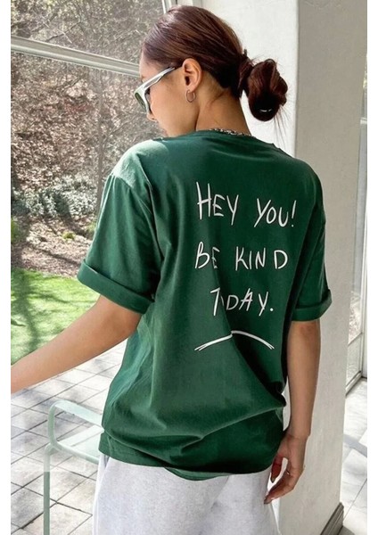 Unisex Hey You Baskılı Tasarım Tshirt
