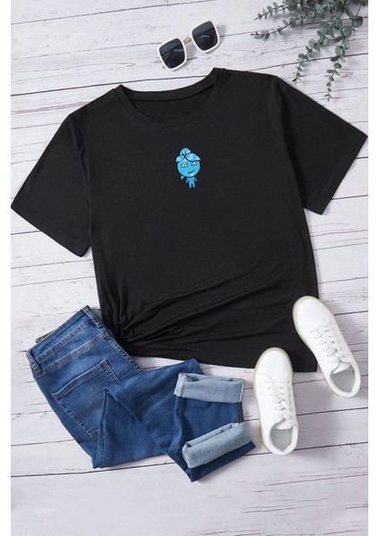 Unisex Su Avatar Baskılı Kısa Kol T-Shirt