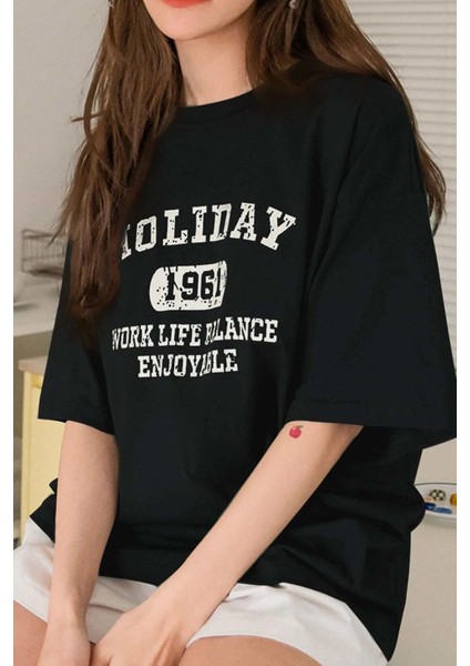 Unisex Holiday Baskılı Tasarım Tshirt