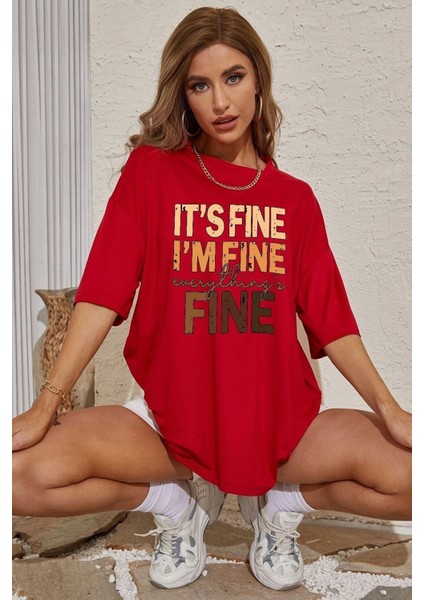 Unisex Fine Baskılı Kısa Kol T-Shirt