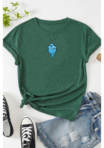 Unisex Su Avatar Baskılı Tasarım T-Shirt