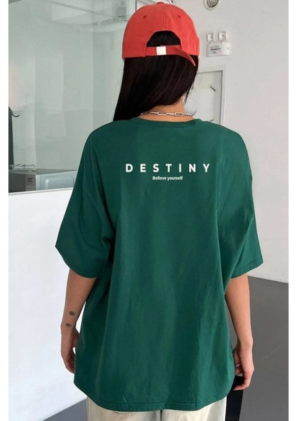 Unisex Destiny Baskılı Tasarım T-Shirt