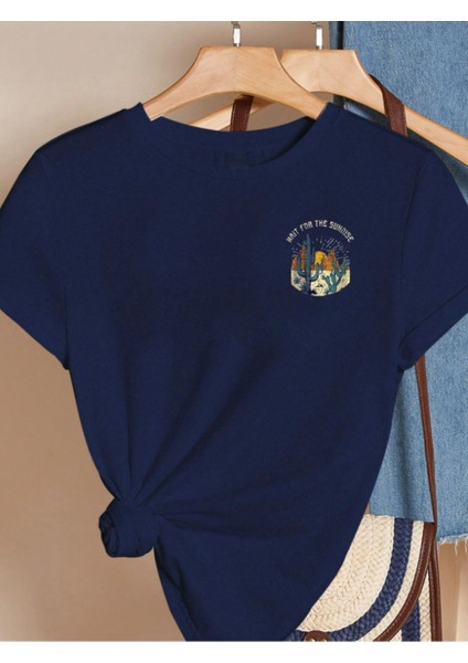 Unisex Pamuklu Arizona Ön ve Arka Baskılı Tasarım T-Shirt fiyatları