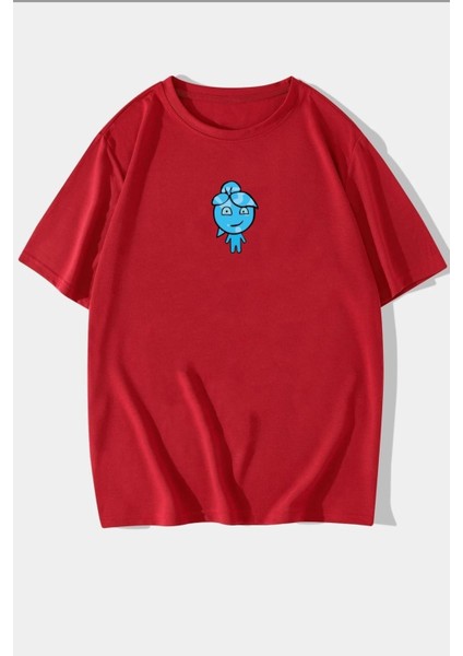 Unisex Su Avatar Baskılı Kısa Kol T-Shirt