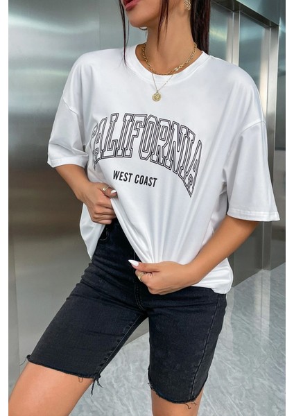 Unisex California West Coast Baskılı Tasarım Tshirt modelleri