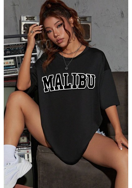 Unisex Malibu Baskılı Tasarım Tshirt fiyatları