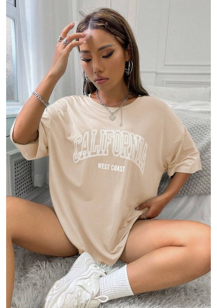 Unisex California West Coast Baskılı Tasarım Tshirt modelleri