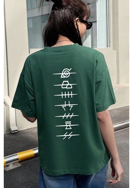 Unisex Ninja Akatsuki Baskılı Tasarım T-Shirt