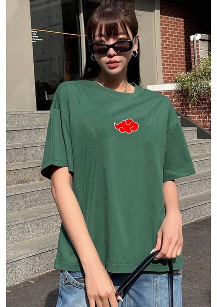 Unisex Ninja Akatsuki Baskılı Tasarım T-Shirt fiyatları