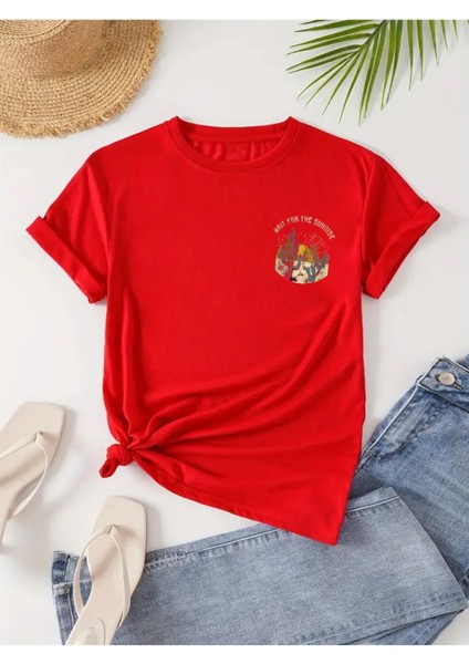 Unisex Pamuklu Arizona Ön ve Arka Baskılı Tasarım T-Shirt fiyatları