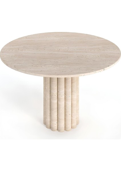 Anca Traverten Yemek Masası - Orta (130CM x 75CM)