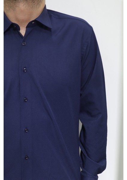 Fistan Store Erkek Armürlü Spor Kesim Dar Kalıp Cepsiz Uzun Kollu Yazlık Gömlek fiyatları