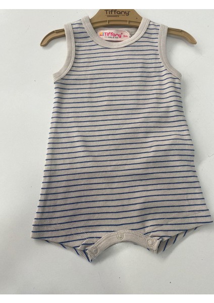 Tiffany Tulum Rompy Modal Organik Theme Çizgili Saks