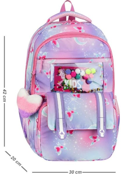 Ilkokul Çantası Kız Çocuk 3'lü Set 42*30 cm Beslenme Çantası Kalem Kutusu Ortopedik Su Itici Kumaş fiyatları