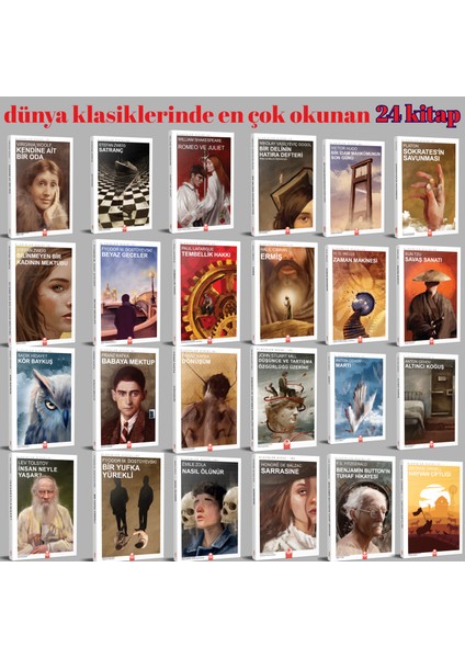 En Çok Okunan Dünya Klasikleri Seti (24 Kitap) - En Iyi Yazarlardan Seçme
