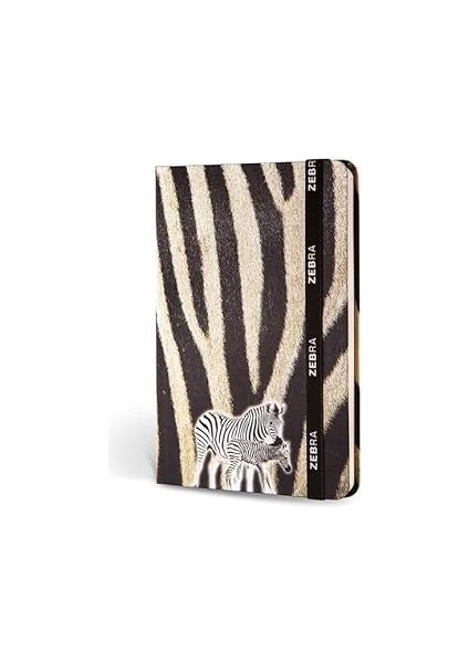 Le Color Kumaş Defter Çizgili Lastikli Zebra