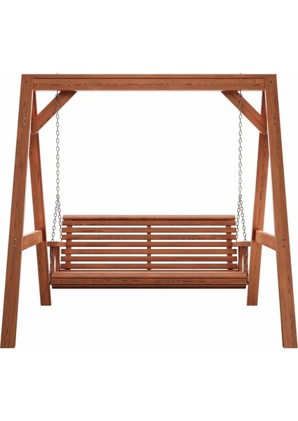 Doğal Çam Ağacından Imal – Iki Kişilik Ahşap Salıncak (145X210x60x55 Cm) fırsatları