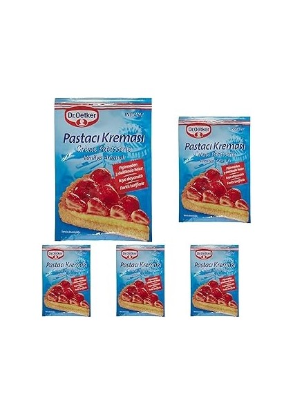 Dr. Oetker Pastacı Kreması - Instant - Vanilya Aromalı, 55 gr 5li Paket
