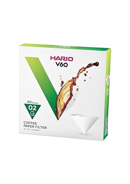 Hario V60 02 Dripper Filtresi (40 Adet)