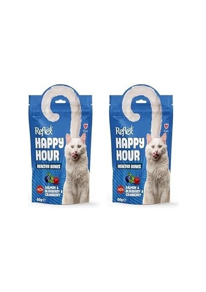 Happy Hour Somon ve Yaban Mersinli Ödül Maması 60 gr 2li Paket