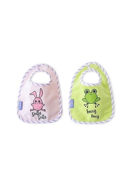 Milk Moo Soft Cuddles Çaça Kurbağa ve Çançin 2'li Havlu Önlük Seti