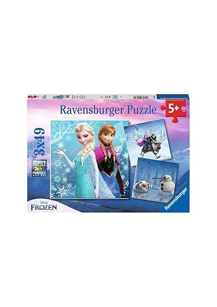 Ravensburger 92642 Frozen Kış Macerası 3'lü 49 Parça Yapboz