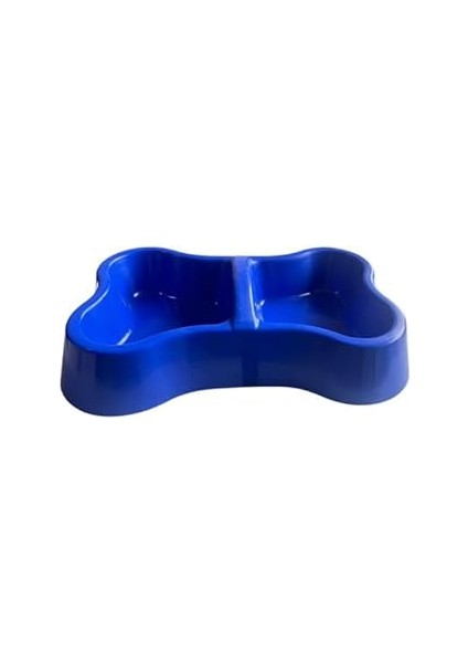 Glipet Miapet Plastik Kemik Kedi-Köpek ve Su Kabı 400/400 ml Mavi