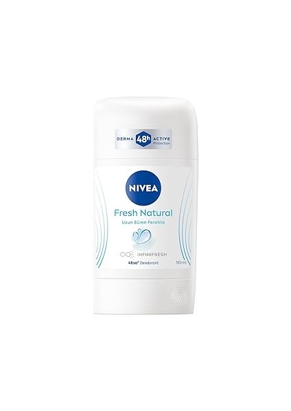 Kadın Stick Deodorant Fresh Natural 50ML, Ter Kokusuna Karşı 48 Saat Koruma, Uzun Süren Ferah