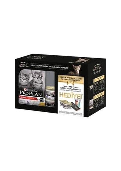 Pro Plan Yavru Kediler Için Tavuk Etli Kuru 1.5 kg + Purina Pro Plan Yaş Yavru Maması 85