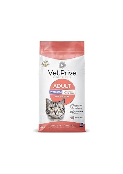 Vetprive Adult Sterilsed With Salmon 10 kg