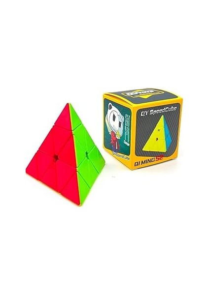 Sole Qy Speed Cube, Pyraminx Profesyonel 3x3 Speed Üçgen Rubik Zeka Küpü -Q1 Ming S2