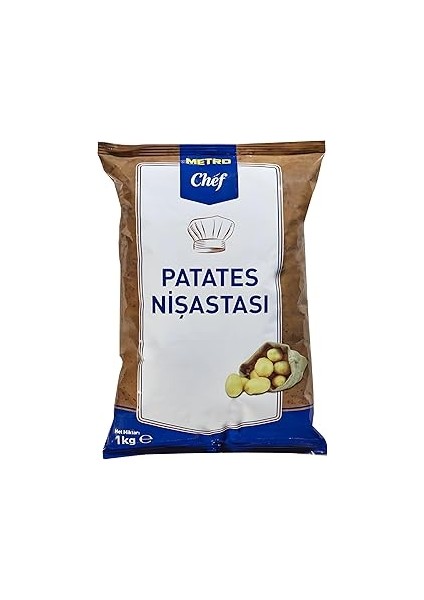 Metro Chef Patates Nişastası, 1 Kg, Ince Toz Kıvamında, Gıda ve Pastacılık Için