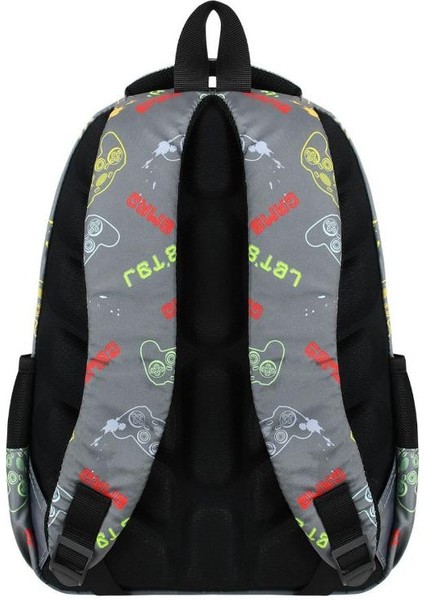 Ilkokul Çantası 3'lü Set 42*30 cm Beslenme Çantası Kalem Kutusu Ortopedik Gamer Erkek Çocuk indirimleri