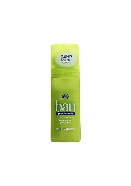 Ban Invisible Roll On Antiperspirant Deodorant Powder Fresh 3.5 Fl Oz 103 ml