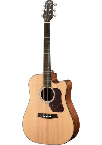 Walden WAD350CE-SW Dreadnought Elektro Akustik Gitar (Natural)