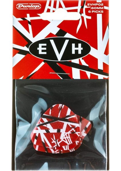 Jim Dunlop EVHP02 Eddie Van Halen Frankenstein 6lı Paket Pena (0.60 Mm)