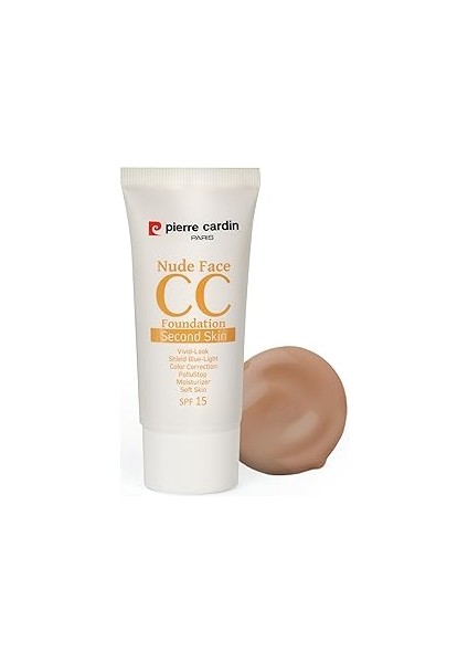 Pierre Cardin Nude Face cc Cream (Spf 15) - Medium Deep