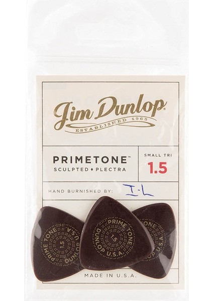 Jim Dunlop Primetone Small Triangle Smooth 3lü Pena Seti (1.50MM)
