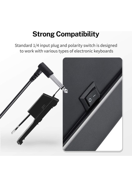 Donner DSP-001 Sustain Pedal (Klavye ve Piyano Uyumlu) indirimleri