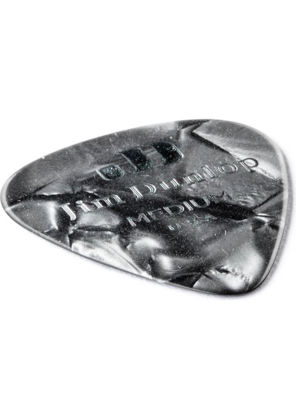 Jim Dunlop 483R02MD Genuine Celluloid Black Pearloid Pena (Medium) fiyatları