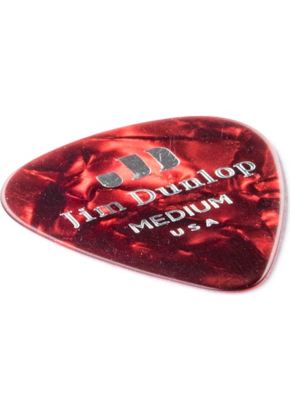 Jim Dunlop 483R09MD Celluloid Red Pearloid Pena (Medium) fiyatları